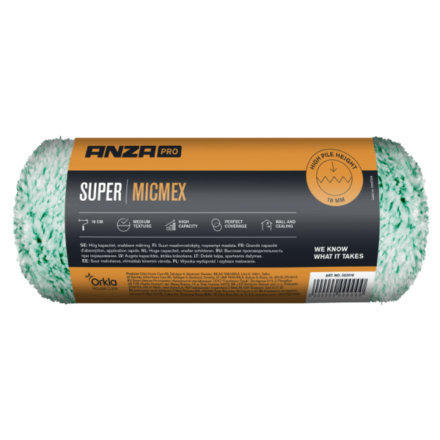 Anza Verfroller Micmex Platinum 18cm Bakkerkleurhuys